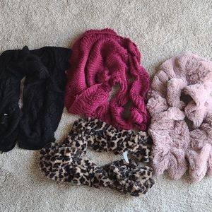 Multiple scarves